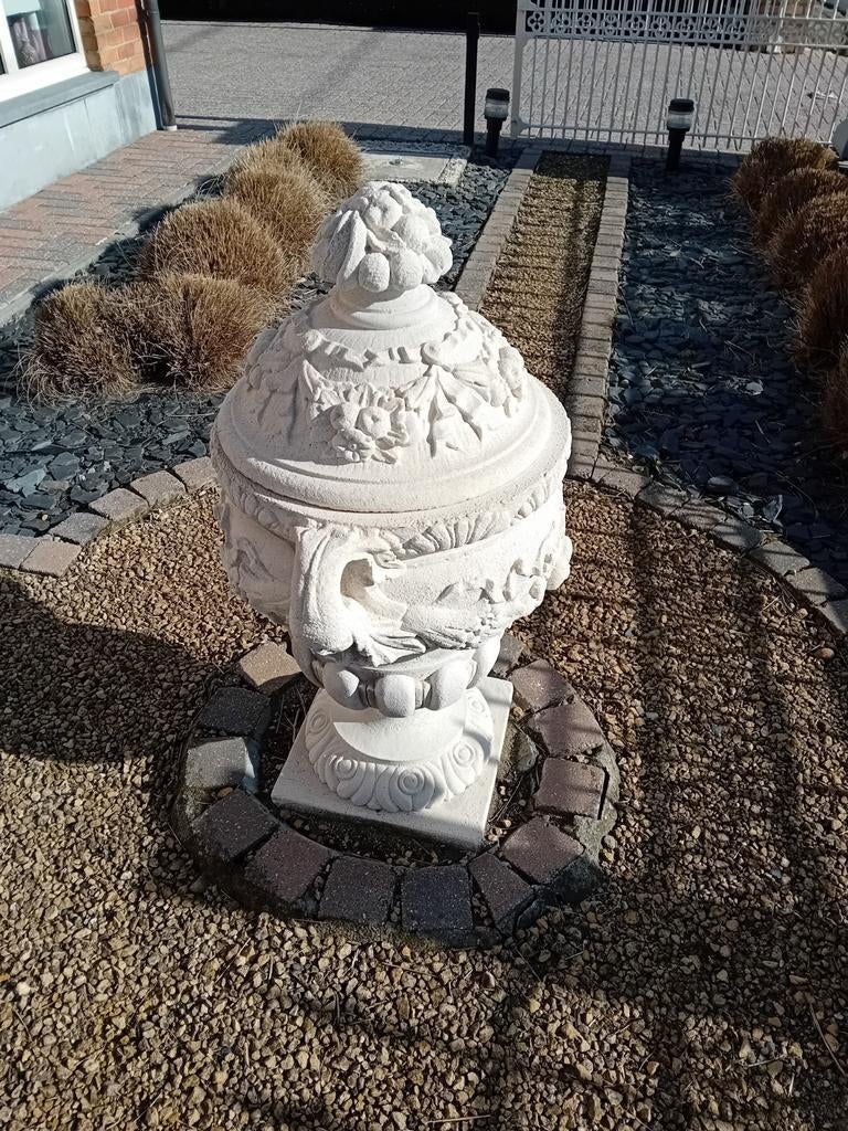 Grote zware tuin vaas, Tuin en Terras, Ophalen