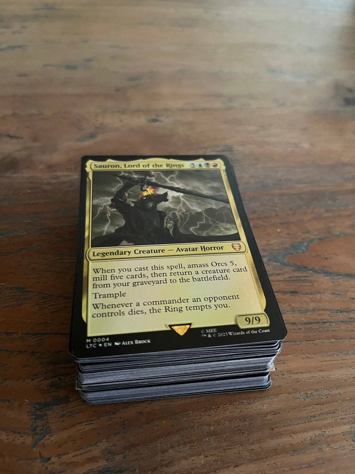 Magic the gathering deck sauron lord of the tings lotr, Hobby en Vrije tijd, Verzamelkaartspellen | Magic the Gathering, Zo goed als nieuw