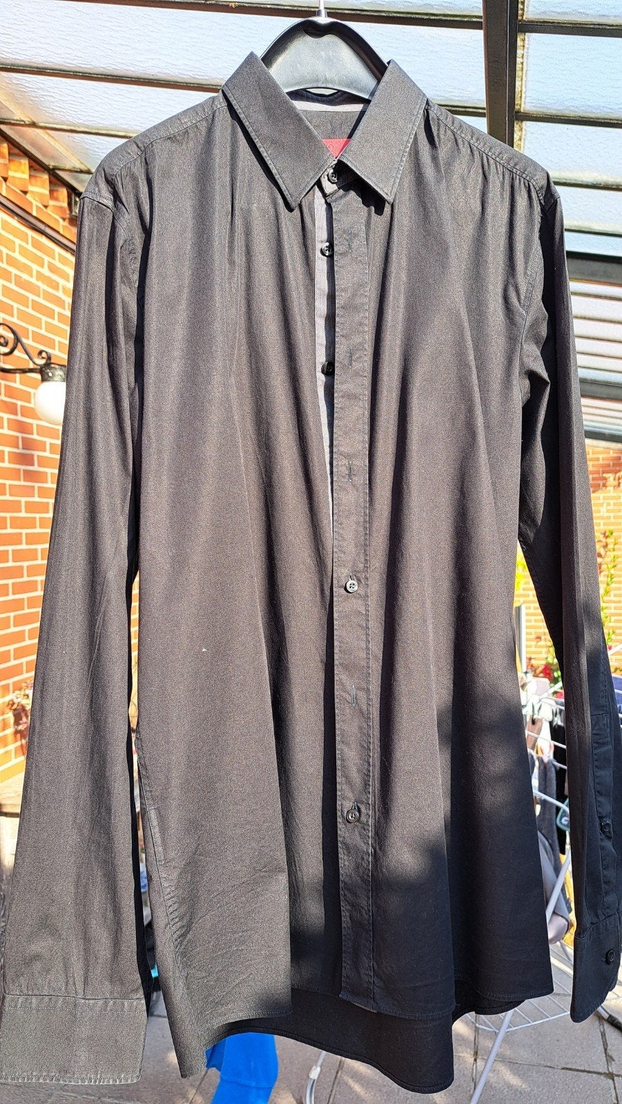 hugo boss zwart hemd mt 39   (15 1/2), Kleding | Heren, Ophalen of Verzenden, Zwart