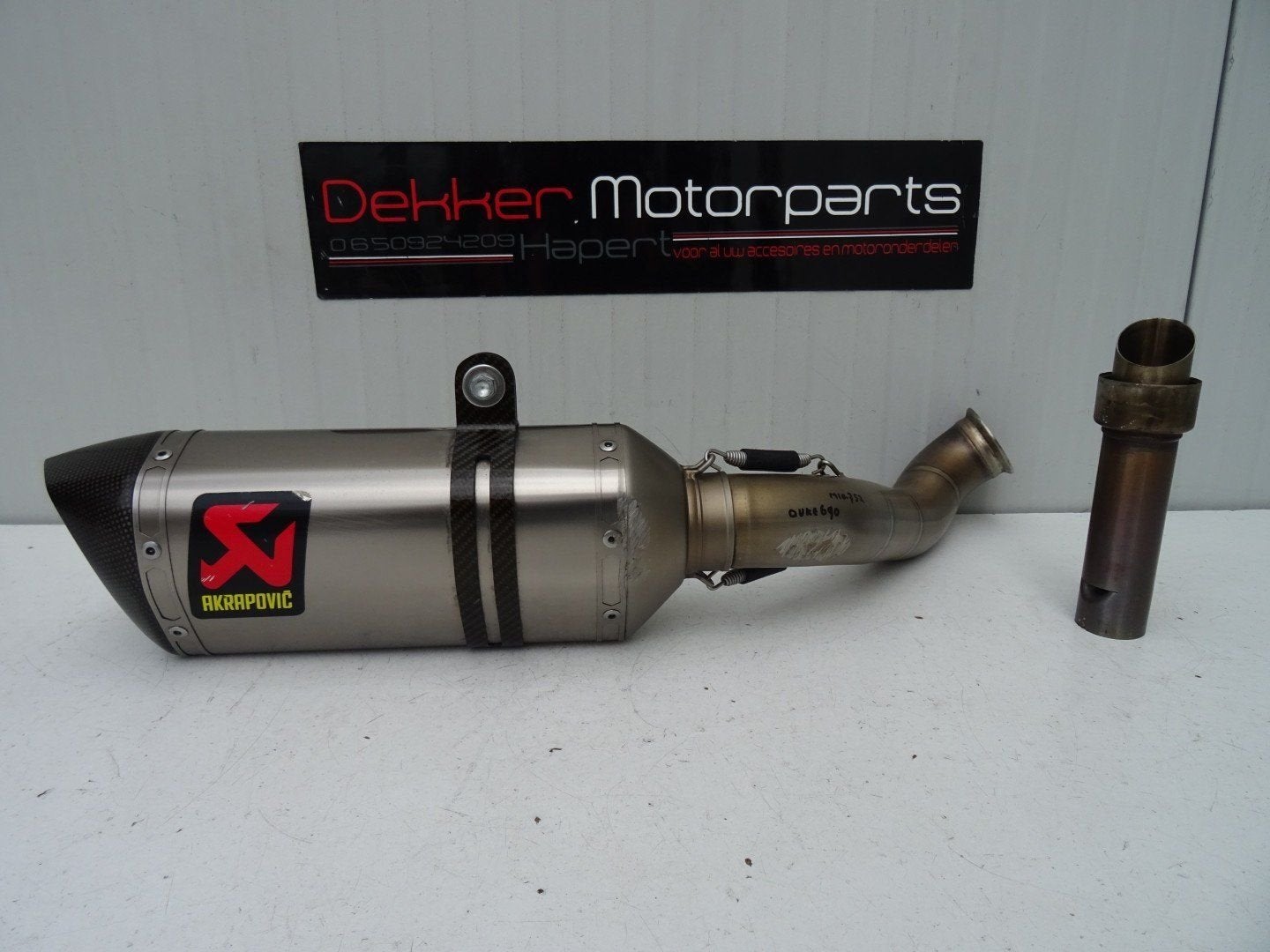 Akrapovic Hexanogal Demper KTM Duke 690 2012-2013-2015-2019, Motoren, Gebruikt, -, -, Ophalen of Verzenden