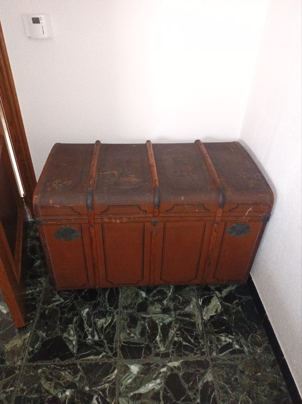 Vintage scheepskist / reiskoffer, Ophalen, Gebruikt