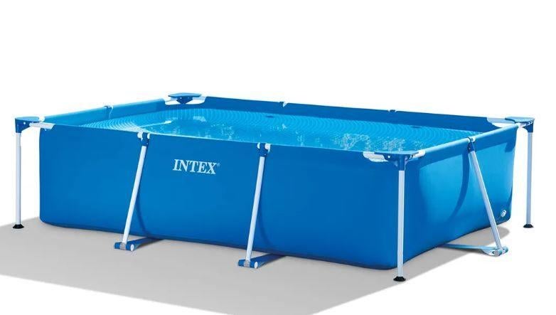 Piscine Tubulaire Bleue Intex Rectangulaire 3  2  0,75 m, 200 à 400 cm, Enlèvement, Utilisé, Rectangulaire