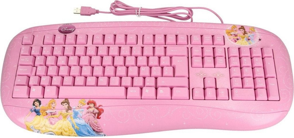 Clavier pc pour enfant, Princesse, USB, avec fil, Neuf, Informatique & Logiciels, Neuf, Cirkuit Planet, Enlèvement ou Envoi, Azerty