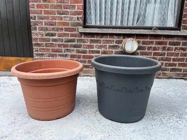 bloempot groot, Ophalen, Gebruikt, Kunststof, Balkon
