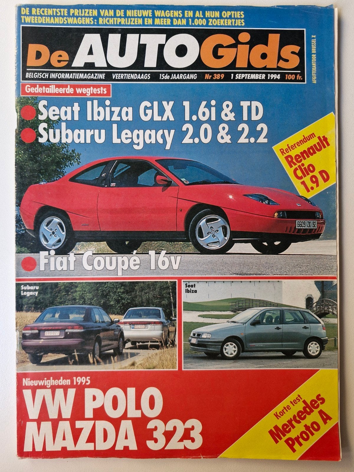 Autogids 389, Enlèvement ou Envoi