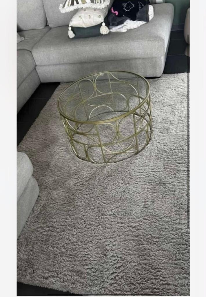 Table de salon, Ophalen, 50 tot 100 cm, Rond, Plaque en verre