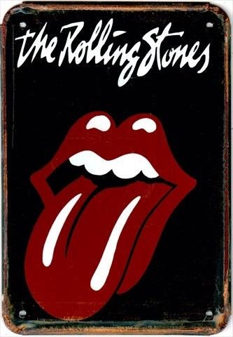 Plaque murale métal look vintage rouillé The Rolling Stones, Enlèvement ou Envoi, Neuf
