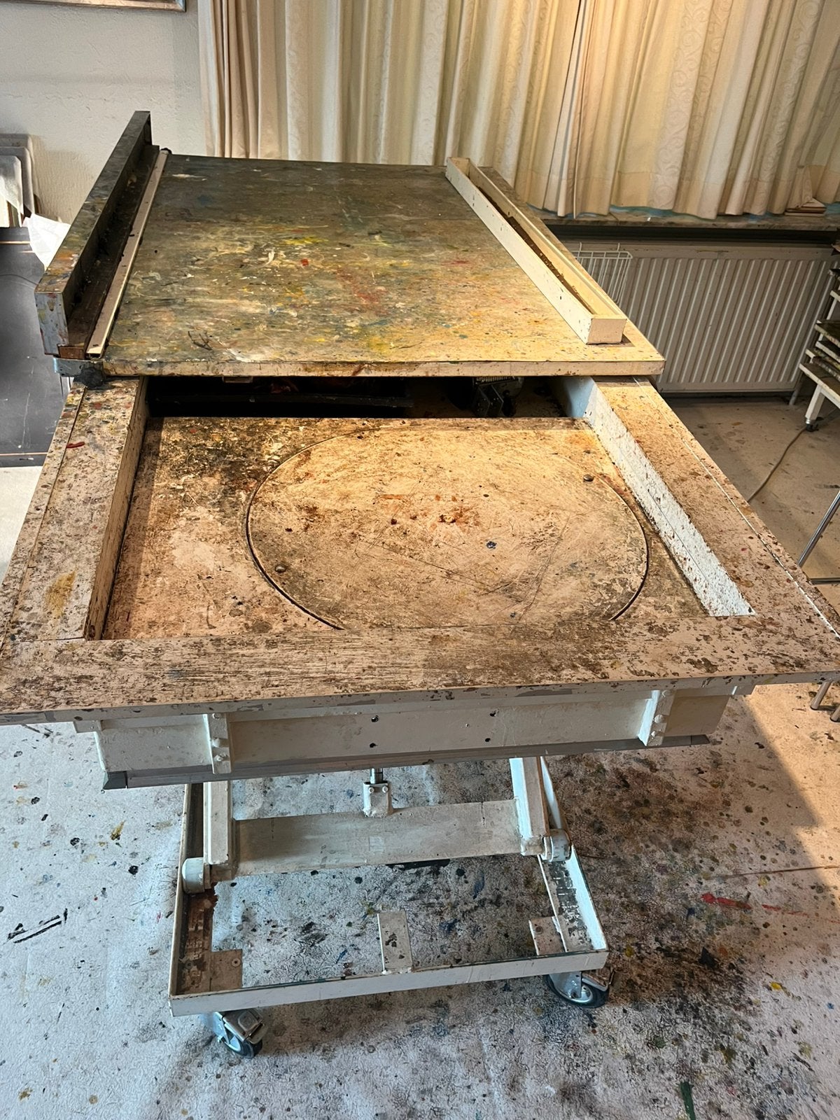 Hydraulische hef/werktafel, Ophalen, Gebruikt