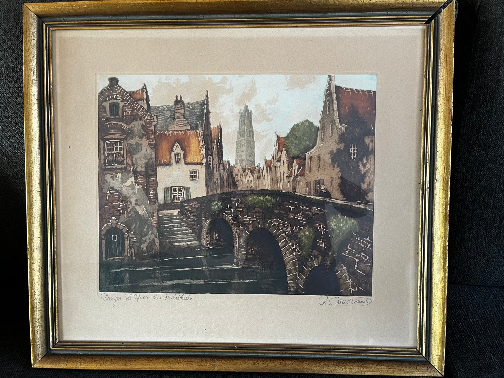 „De kade van de Menetriers” Brugge, Antiek en Kunst, Ophalen