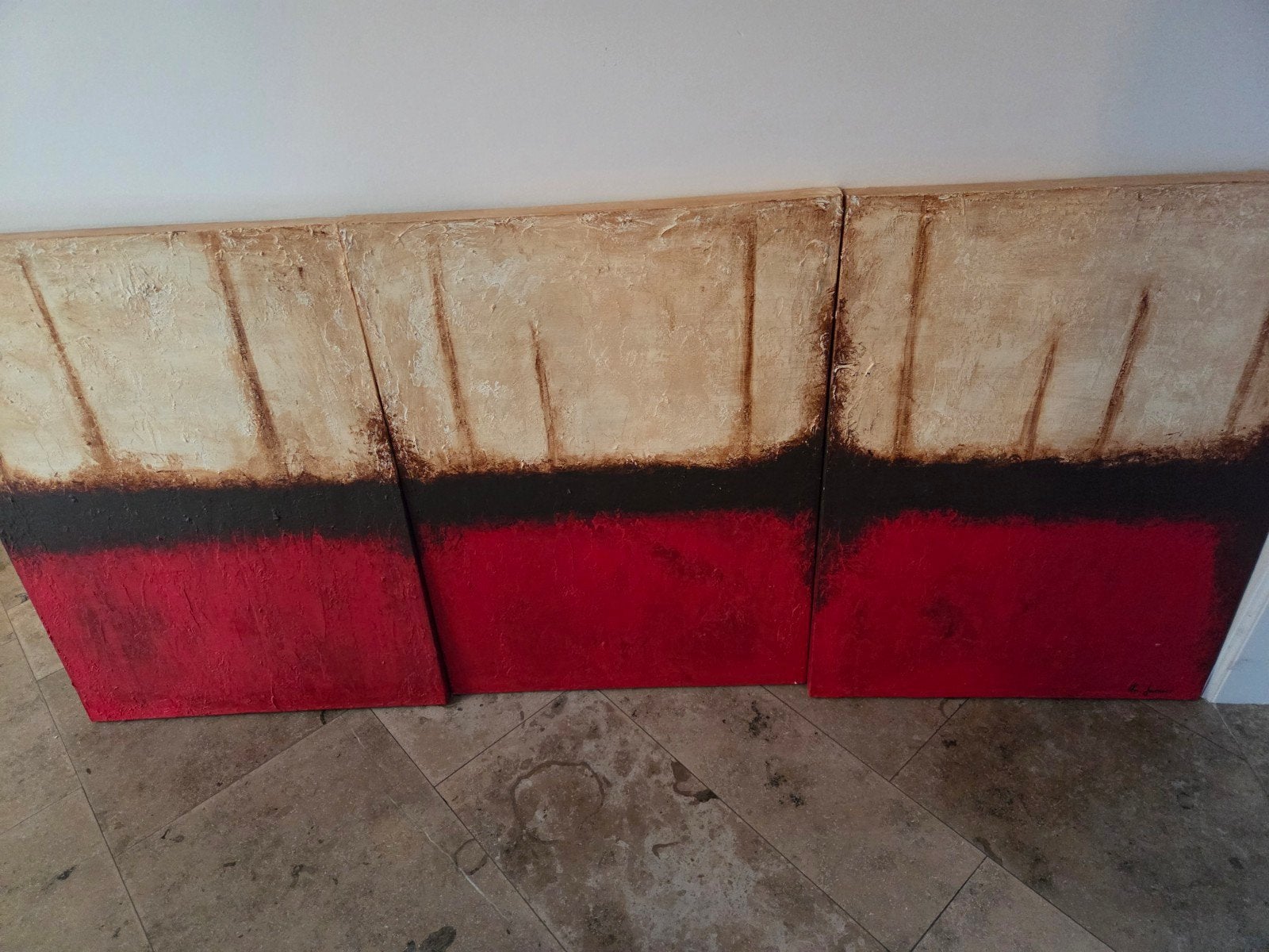 Kunstwerk Drieluik, Ophalen