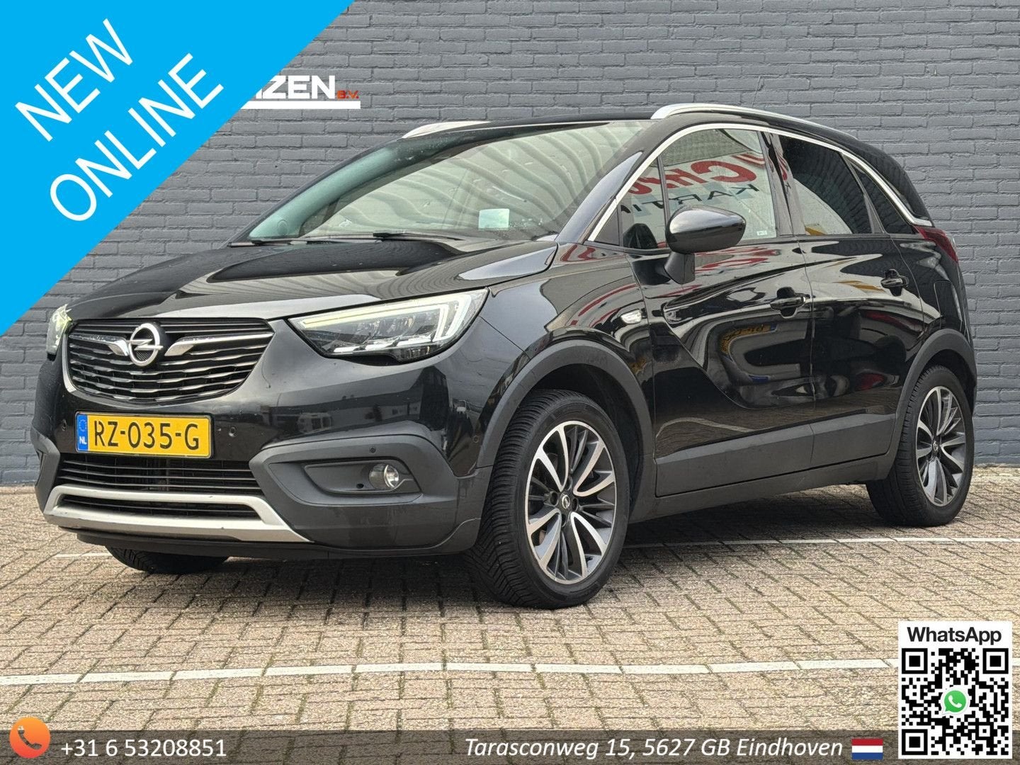 Opel Crossland X 1.2 Turbo Innovation Automaat | Pano | HUD, Auto's, Automaat, Overige modellen, Zwart, Bedrijf
