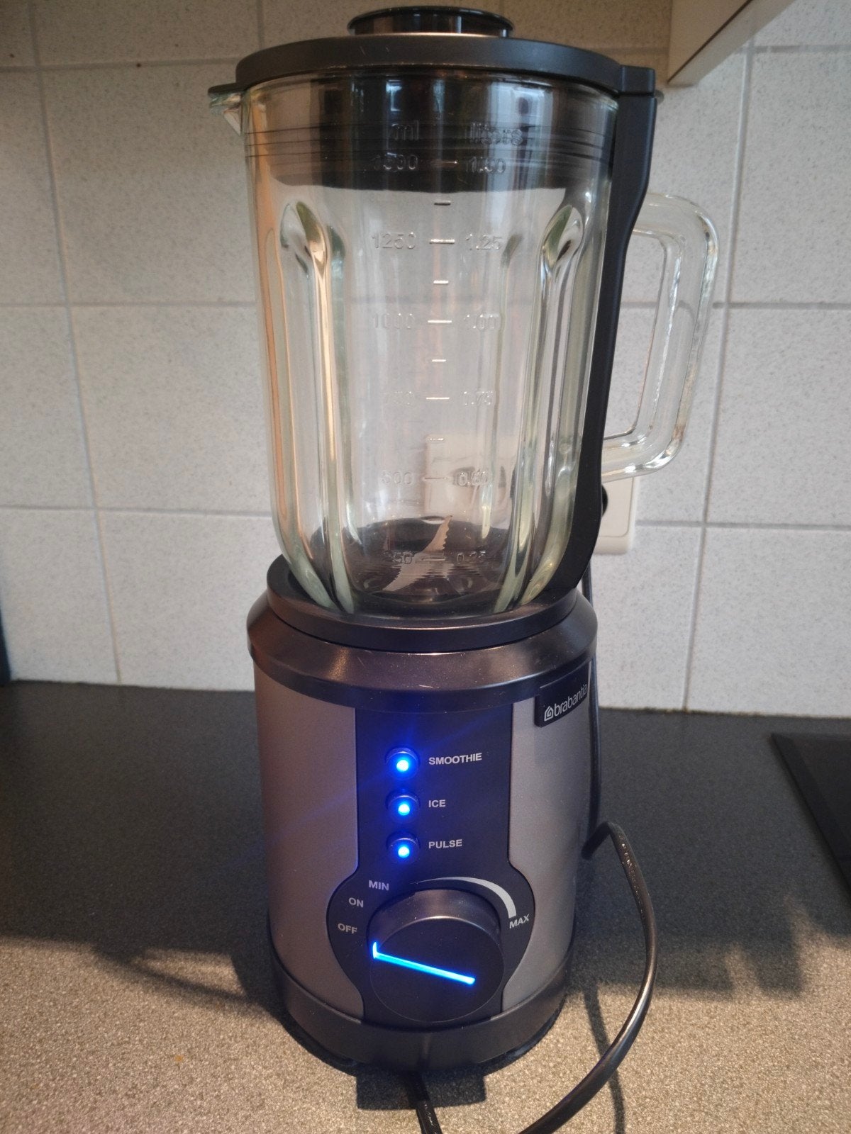 Blender Brabantia smoothie- icecrusher + pulse, Electroménager, Enlèvement, Comme neuf, Mélangeur