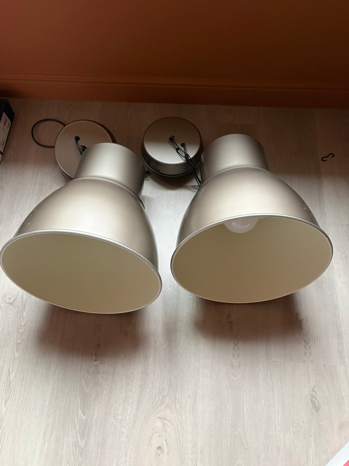 2 hanglampen IKEA, Huis en Inrichting, Lampen | Wandlampen, Ophalen, Zo goed als nieuw, IKEA