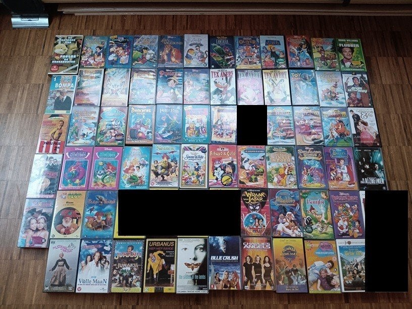 Groot lot video/vhs banden, voornamelijk Disney, CD & DVD, Enlèvement ou Envoi, Comme neuf, Dessin animé
