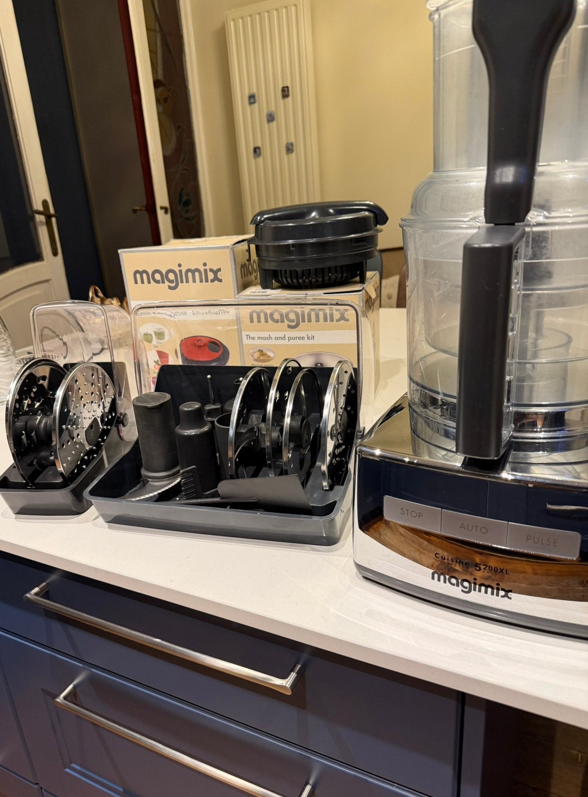 Robot Magimix 5200XL avec toute les accessoires, Ophalen, Gebruikt