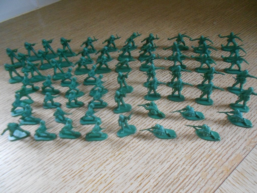 Figuren - speelgoed - soldaten (65 stuks)., Ophalen of Verzenden