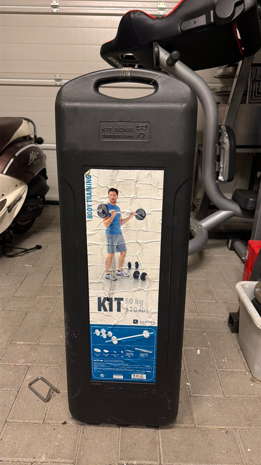 Body training set domyos 50kg, Sport en Fitness, Ophalen, Gebruikt