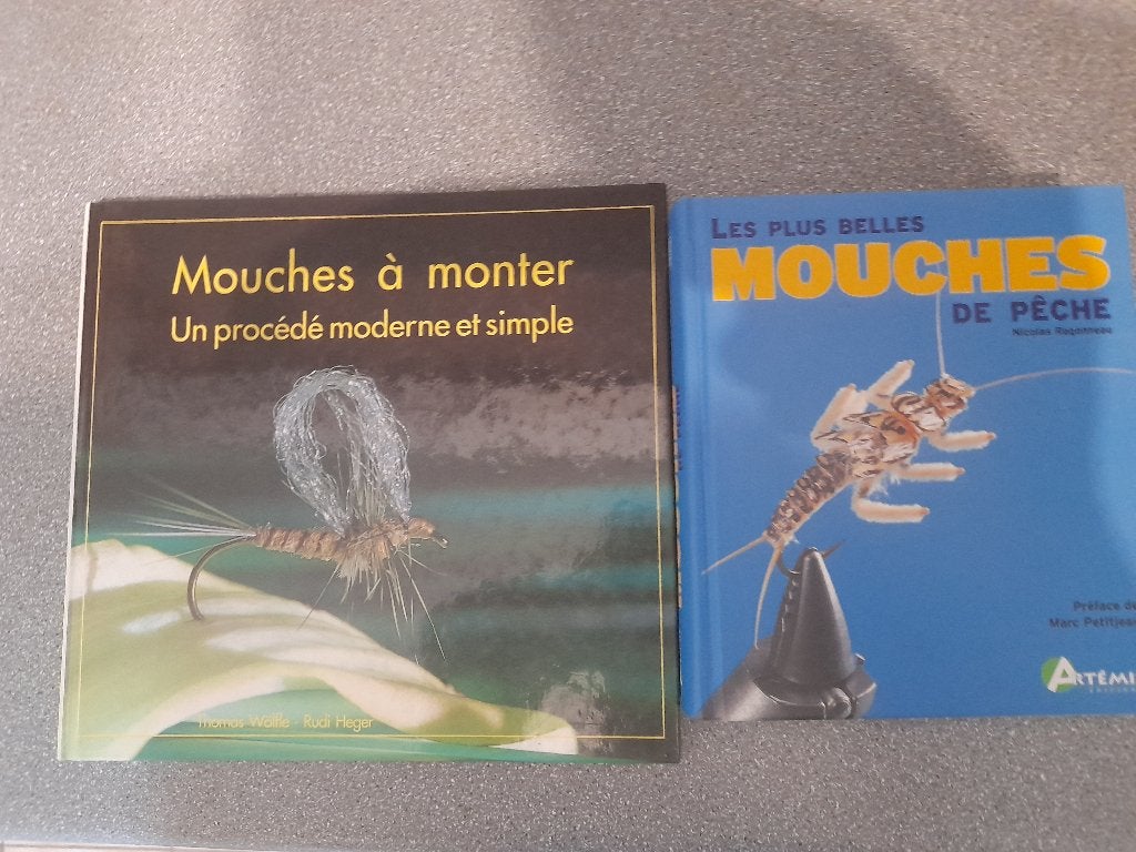 2 Livres sur le montage des mouches, Watersport en Boten, Hengelsport | Vliegvissen, Ophalen, Nieuw, Overige typen