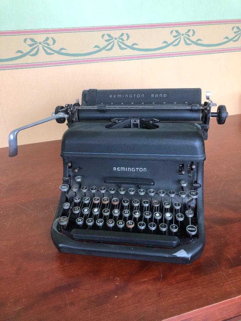 oude typmachine, Ophalen