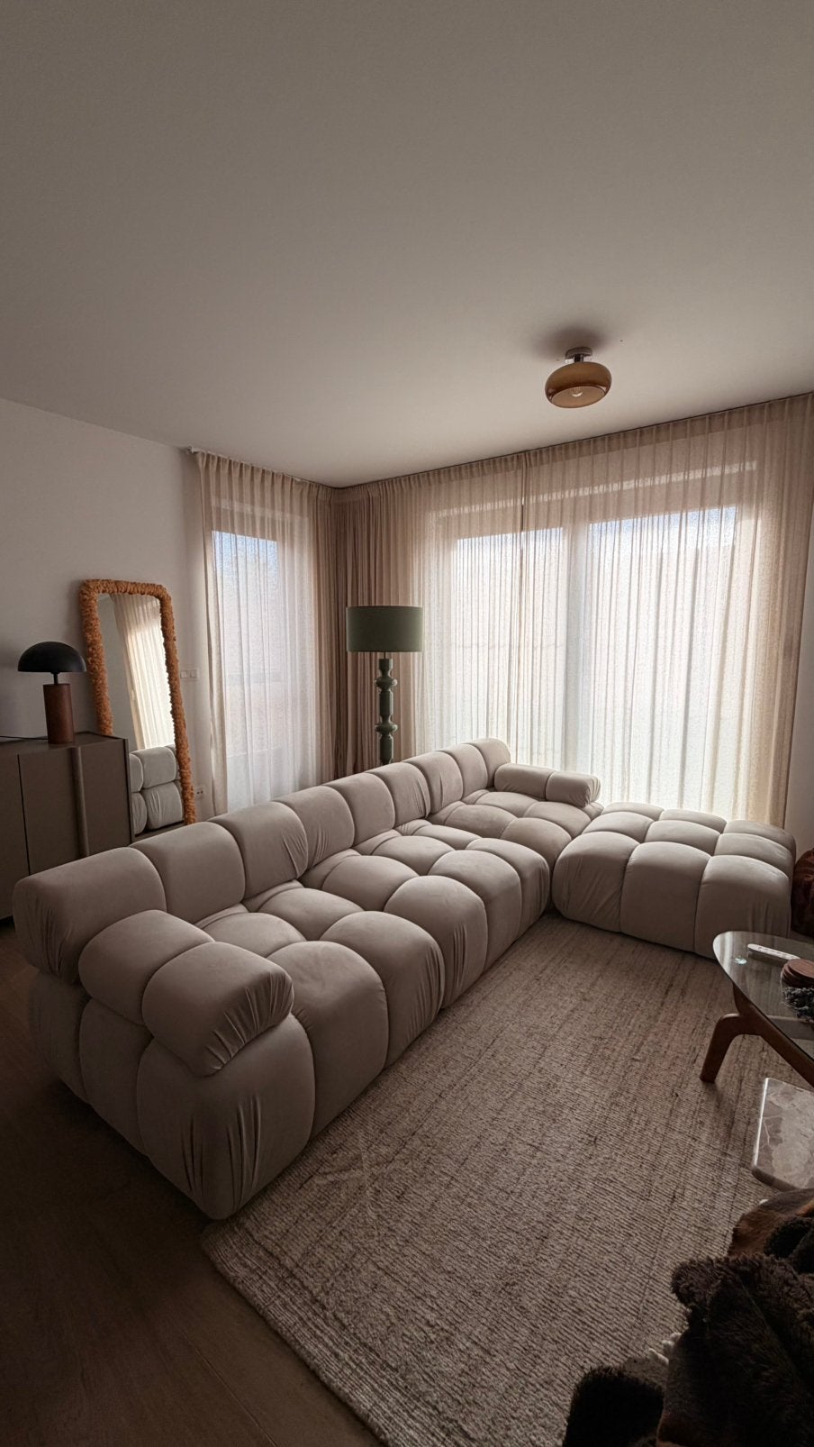 Milo Casa Tropea – Modulaire hoekbank lichtbeige, Ophalen, Zo goed als nieuw