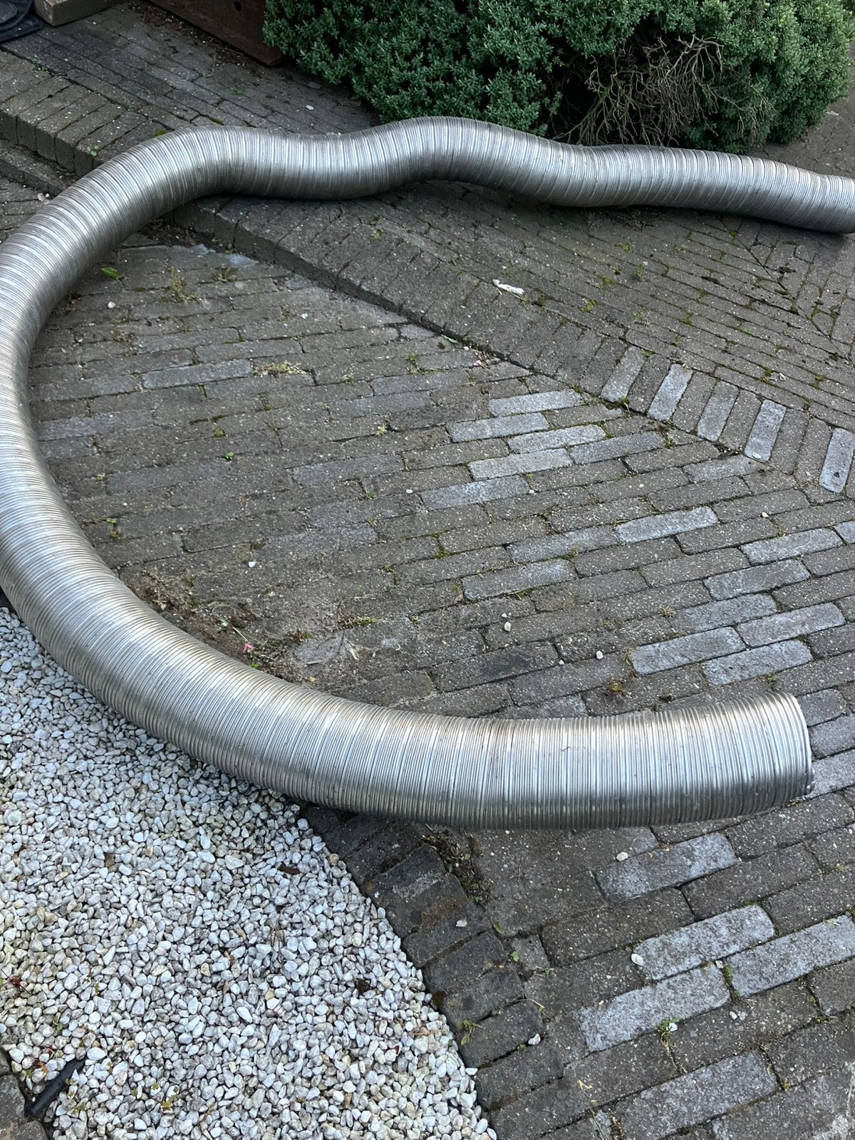 Flexibele buis 380 cm .2 stuks, Inox, 80 mm ou plus, 2 à 4 mètres, Comme neuf