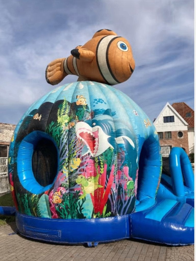 Groot Springkasteel "Nemo" met Glijbaan, Ophalen