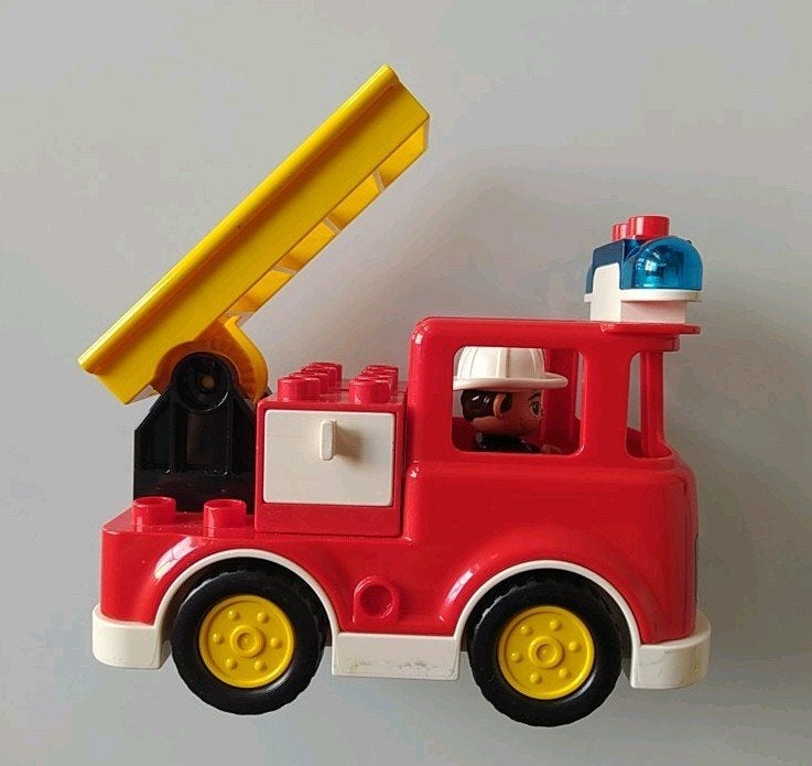Duplo brandweerwagen, Ophalen, Zo goed als nieuw, Duplo