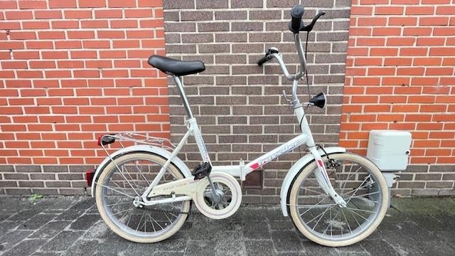 Retro plooi/vouwfiets, Fietsen en Brommers, Ophalen, Deels opvouwbaar, Terugtraprem, 18 tot 20 inch