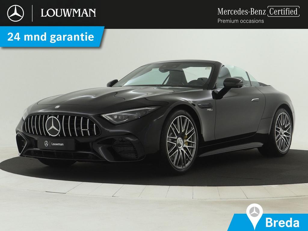 Mercedes-Benz SL 43 AMG Roadster 381 pk | AMG DYNAMIC PLUS p, Auto's, Automaat, Cabriolet, Zwart, Hybride Elektrisch/Benzine