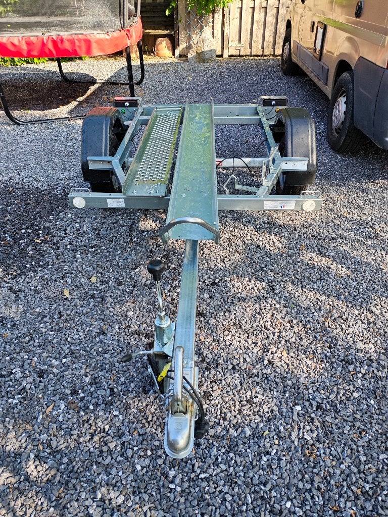 Remorque TRIGANO 350 kg - 1 moto - basculante, Enlèvement, Comme neuf