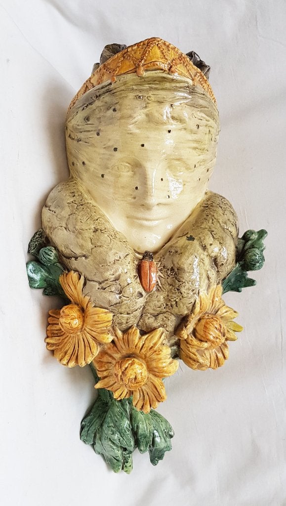 Art Nouveau Muurcache-pot. (voor in de hoek )., Ophalen of Verzenden
