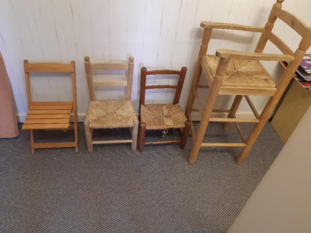 kinderstoeltjes, Ophalen