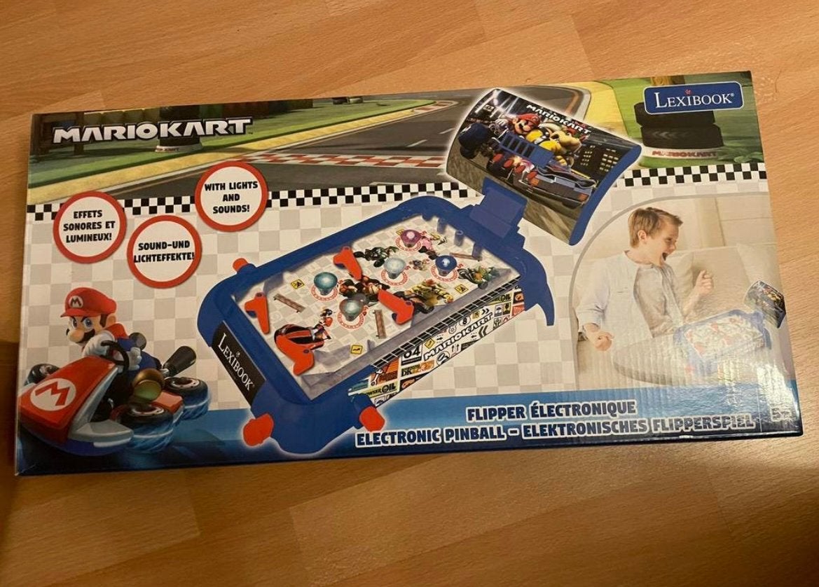 Flipper électronique Mariokart Lexibook, Verzamelen, Ophalen, Zo goed als nieuw