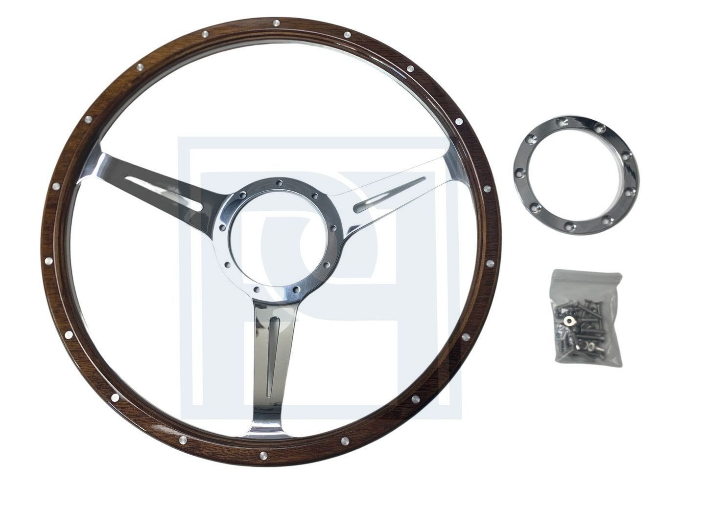 Volvo Stuurwiel hout type Moto Lita 15" 38 cm  PV544+Duett+A, Enlèvement ou Envoi, Neuf, Volvo