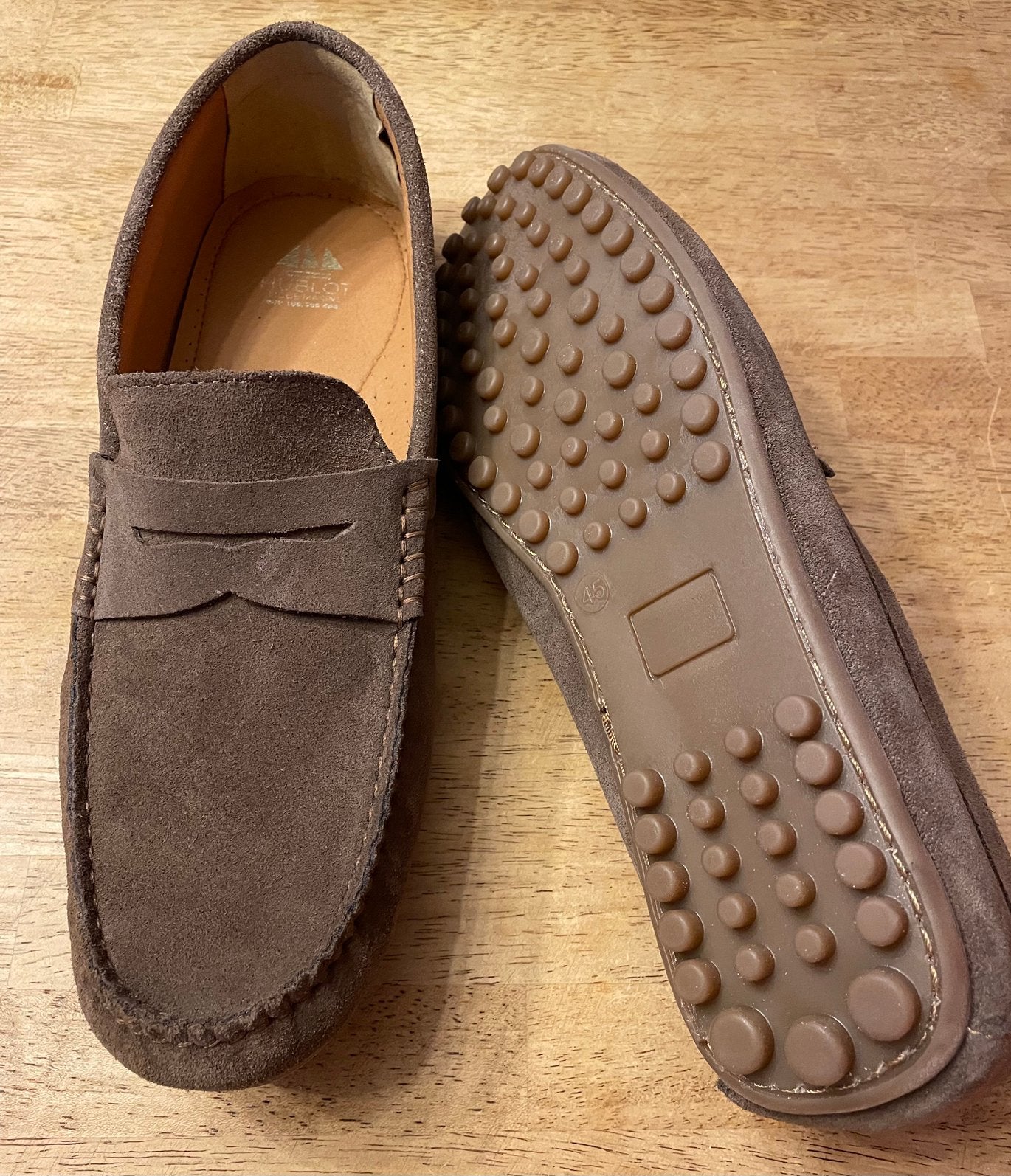 Moccasins Hublot - bruin - mt 45 - nieuw in doos, Loafers, Bruin, Nieuw, Ophalen of Verzenden