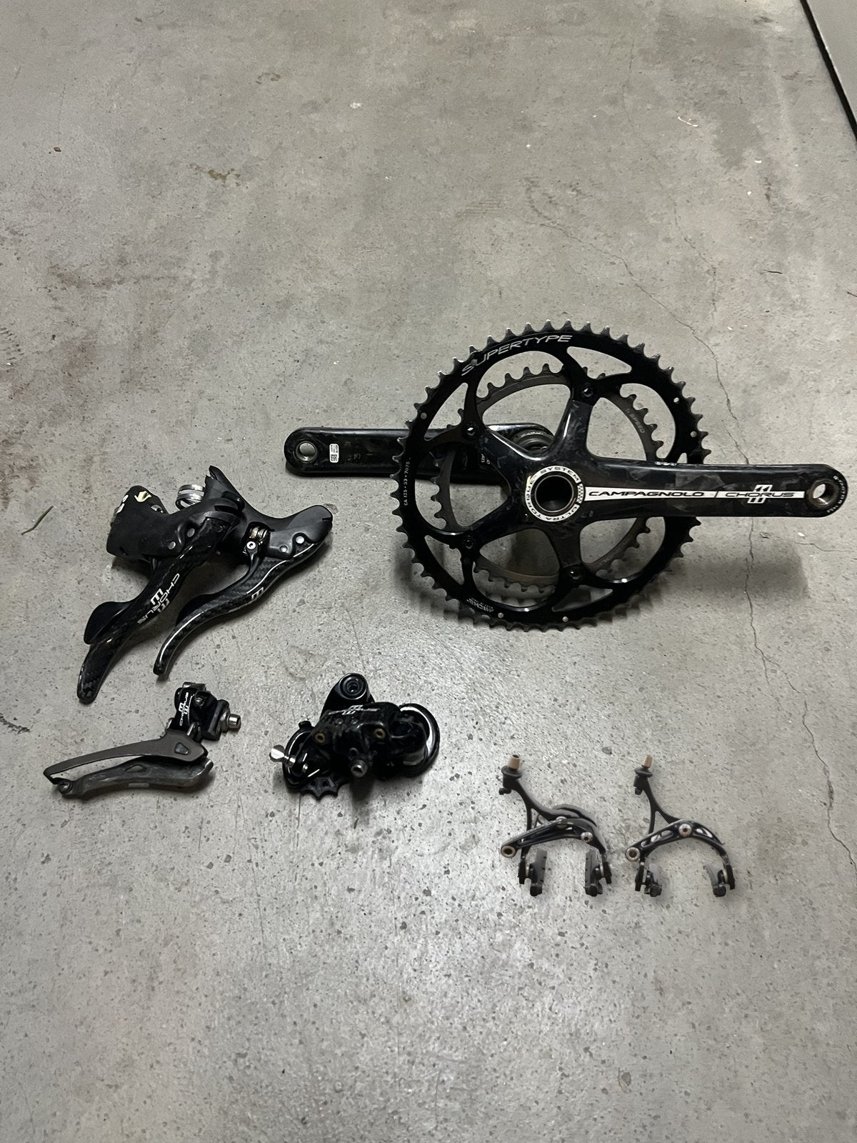Groupe campagnolo chorus 2x11, Vélos & Vélomoteurs, Enlèvement, Utilisé, Freins, Carbone