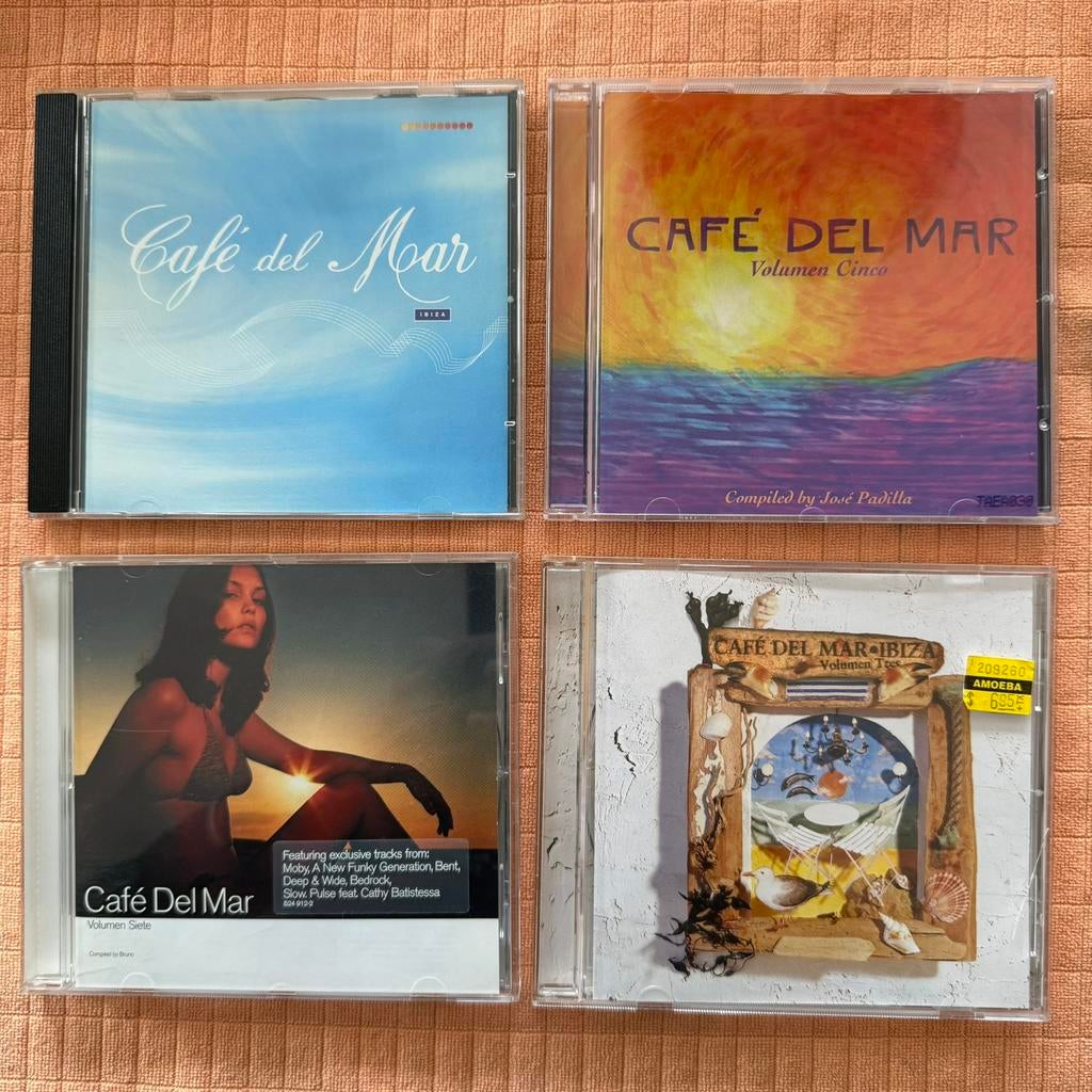 5 cds cafe del mar (7€/stuk of 25 voor alle), Cd's en Dvd's, Ophalen of Verzenden, Zo goed als nieuw
