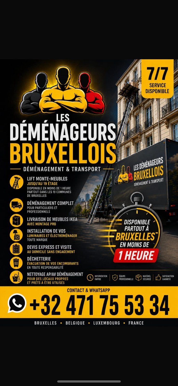 Demenagement, transport , lift , vide maison, Tickets & Billets