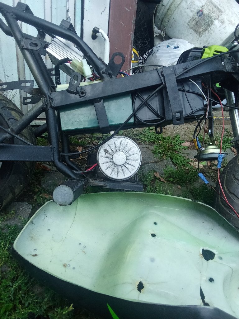 elektrische pocketbike werkt niet, Gebruikt, Overige typen, Schijfrem, Ophalen