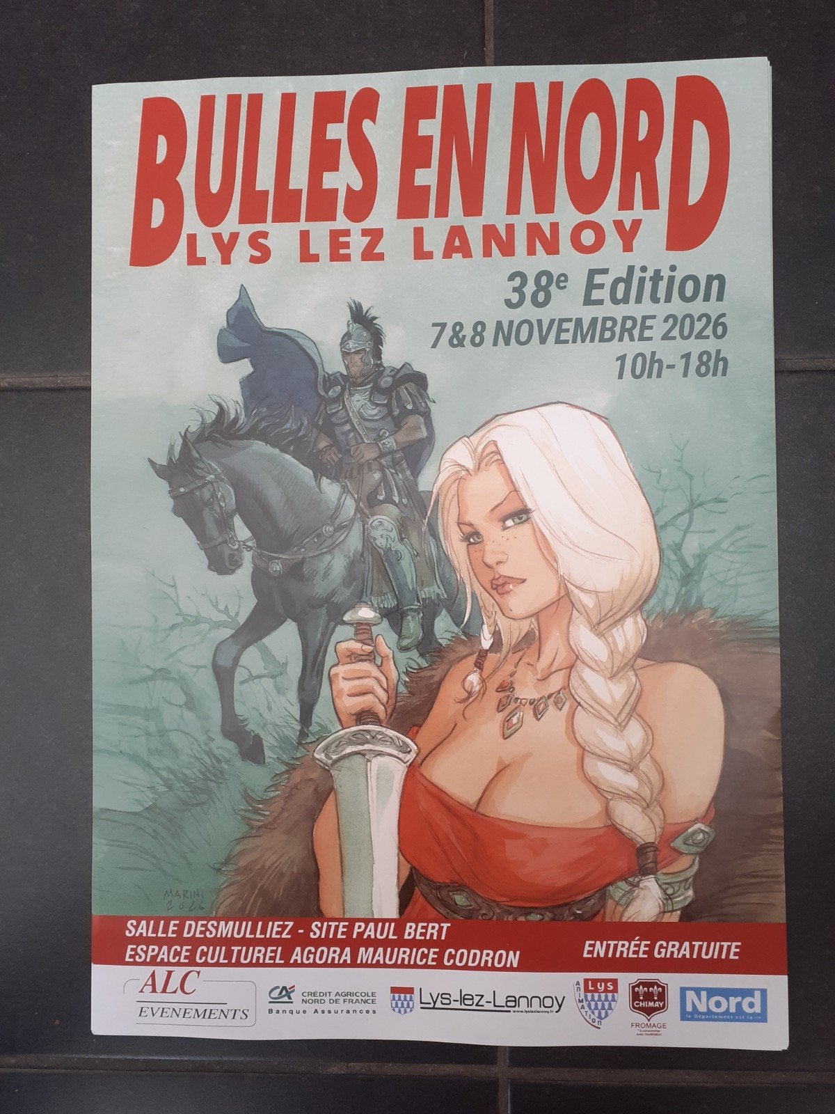 38ÈME SALON BD LYS LEZ LANNOY FRANCE, Enlèvement ou Envoi