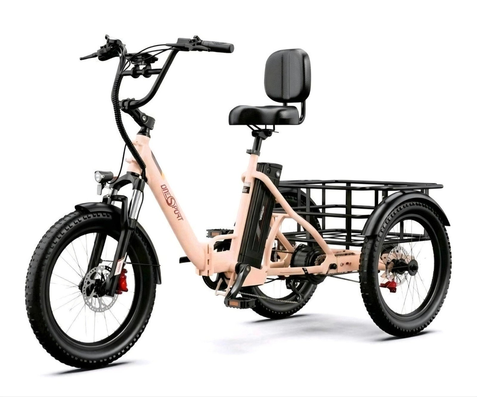 OneSport OT30 Pro Elektrische Driewieler 250W, Fietsen en Brommers, Fietsen | Driewielfietsen, Verzenden, Nieuw, Schijfrem, Onesport