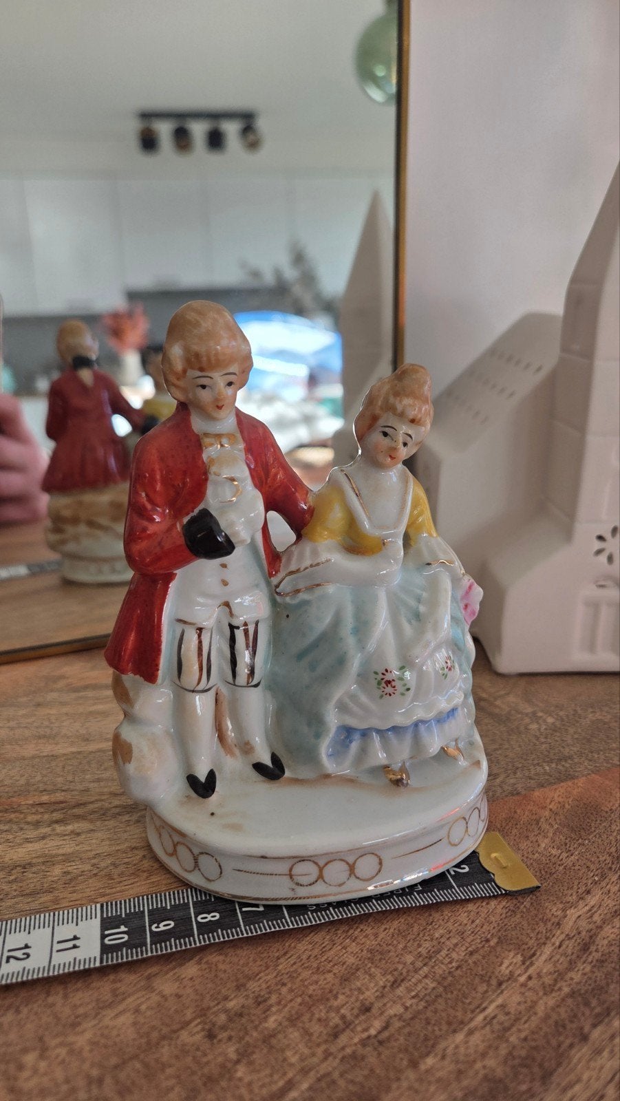 Porseleinen beeld van een koppeltje, Ophalen of Verzenden
