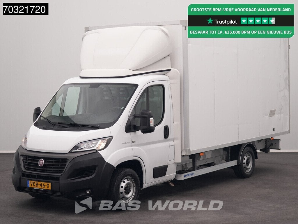 Fiat Ducato 140pk Zijdeur Achterdeuren Bakwagen Airco Cruise, Stof, Gebruikt, 2525 kg, 2500 kg