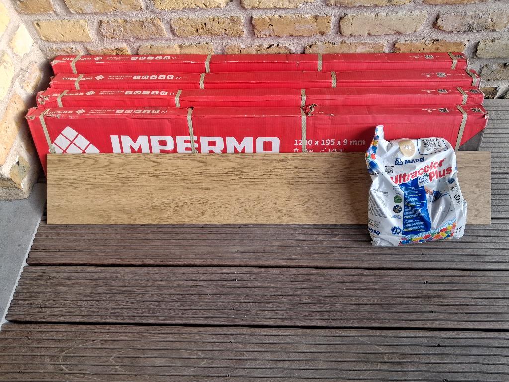 parkettegels, Ophalen, Keramiek, Nieuw, 5 tot 10 m²