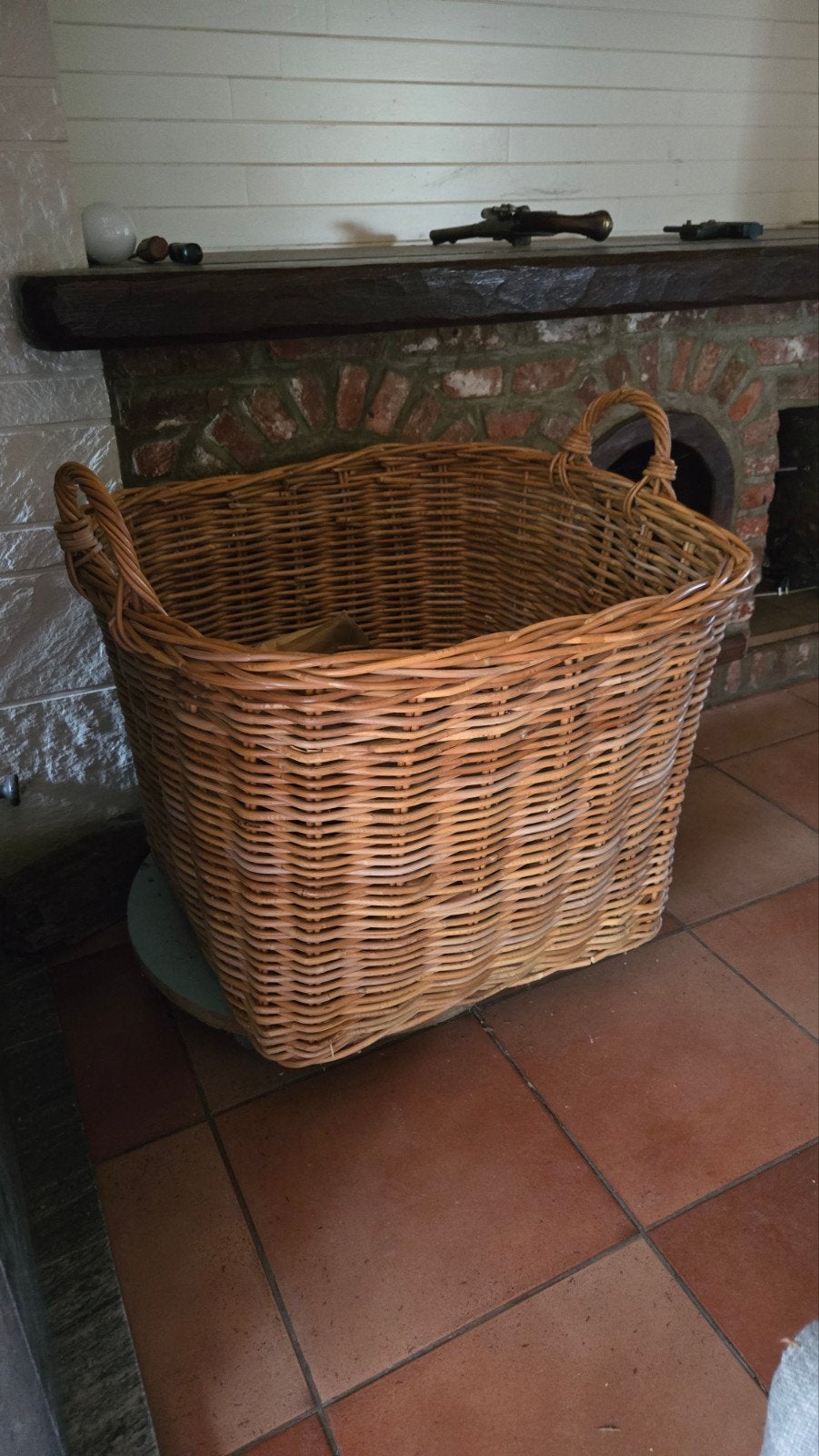 Riten mand groot, Huis en Inrichting, Ophalen, Mand
