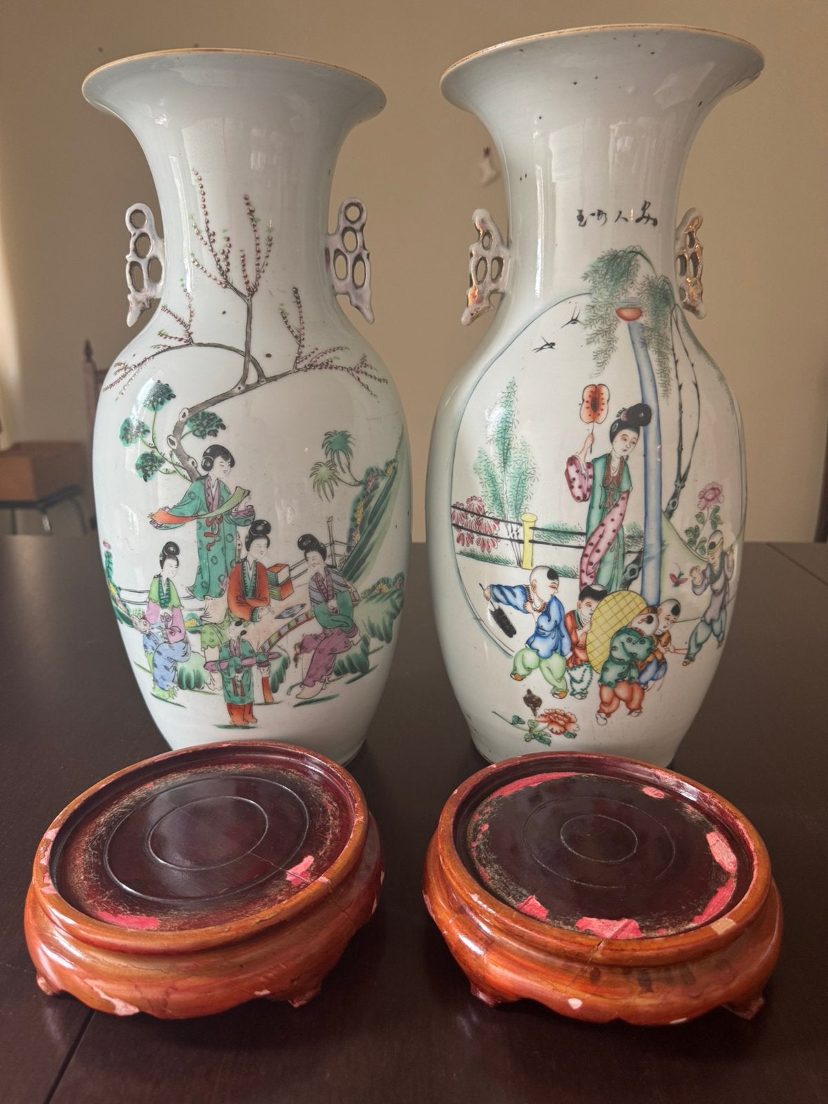 2 Chinese vazen, Ophalen
