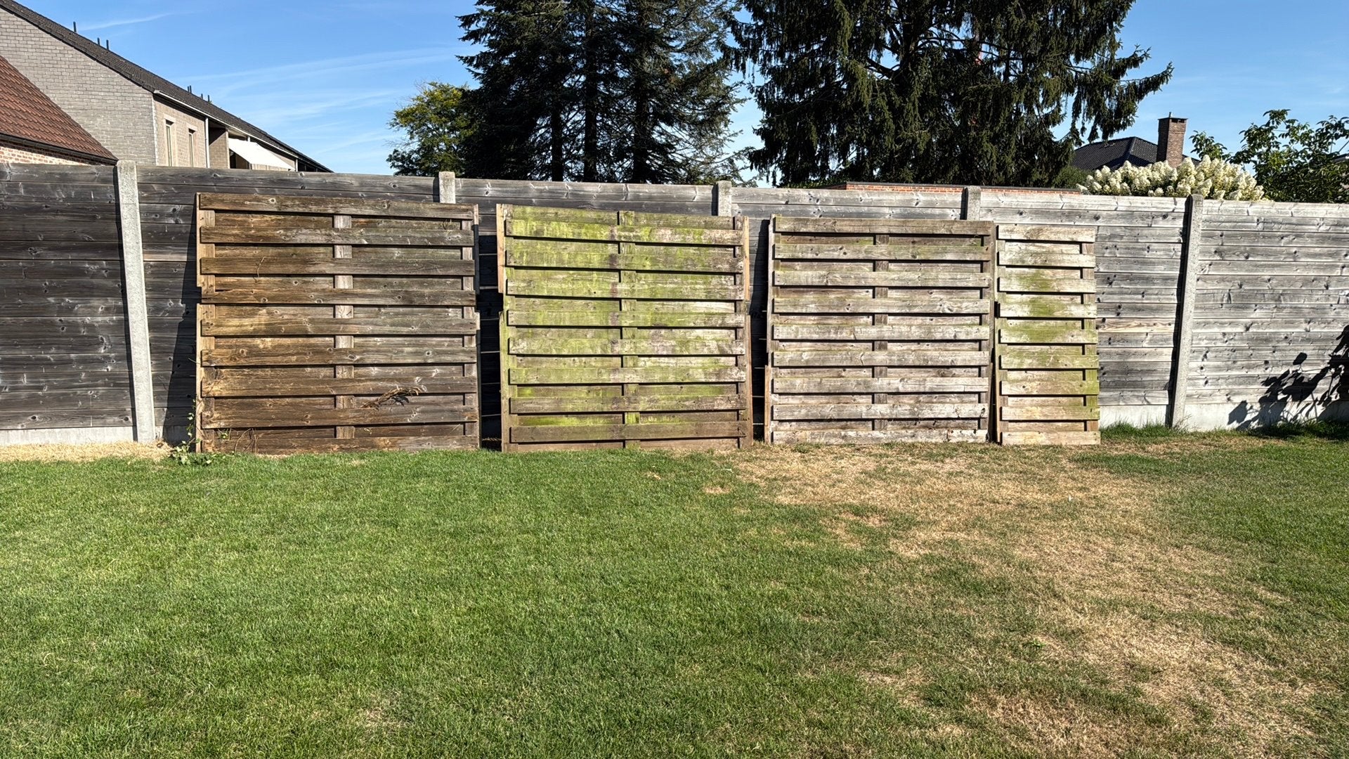 Gratis schutting, Tuin en Terras, Schuttingen, Ophalen, Gebruikt, Hout