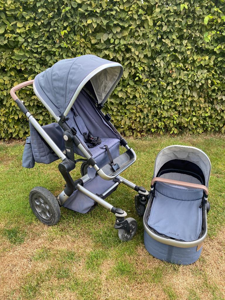 Joolz kinderwagen, draagmand en toebehoren, Gebruikt, Verstelbare duwstang, Ophalen, Kinderwagen
