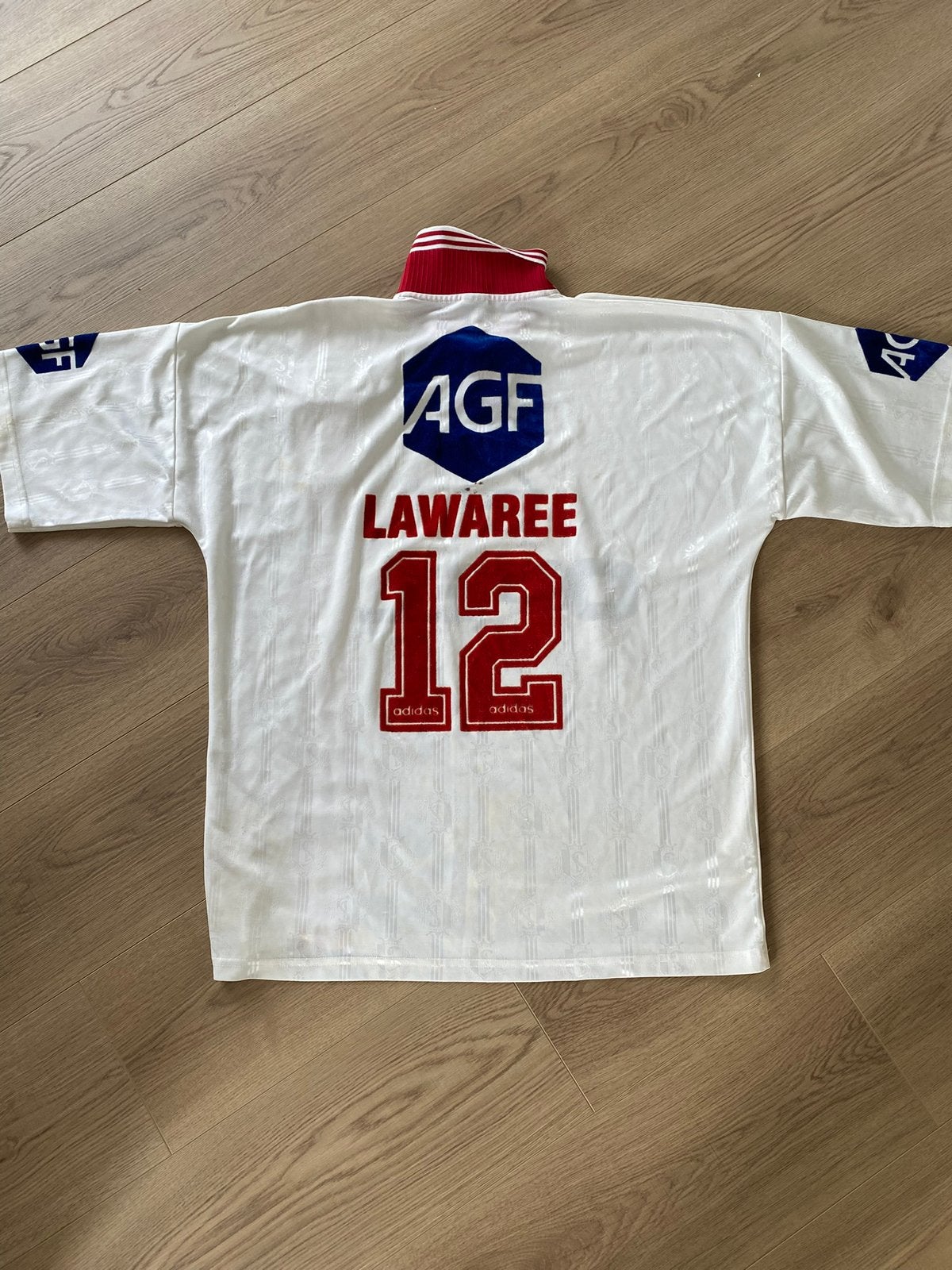 Matchworn Axel Lawaree Standard Liege, Sports & Fitness, Taille XL, Enlèvement ou Envoi, Comme neuf, Maillot