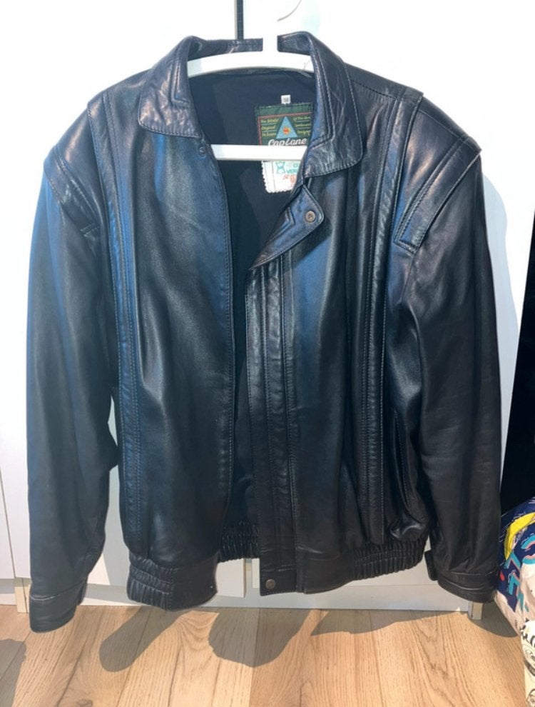 Veste en cuir véritable, Enlèvement, Comme neuf